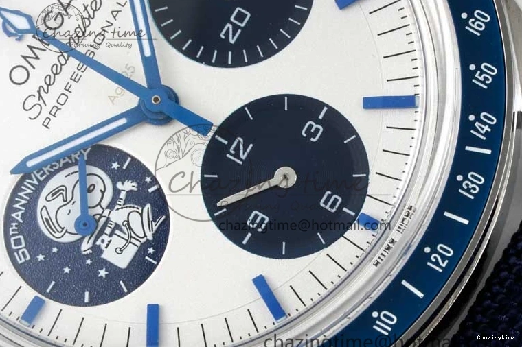 0309 Sophisticated Speedmaster Professional “Silver Snoopy Award” 50th Anniversary V6SF 1:1 Best Edition A7750(Mod) 7846